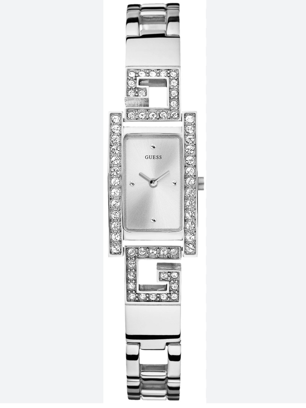 GUESS Gemini Silver Crystal-Accent Women's Watch